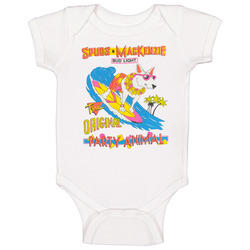 Spuds Mackenzie Bud Light The Orginal Party Animal Baby One Piece