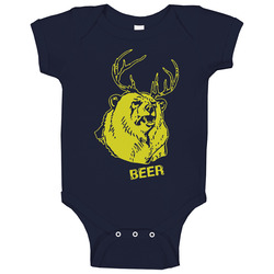 Macs Bear Plus Deer Baby One Piece