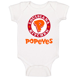 Popeyes American Favorite Fast Food Baby One Piece