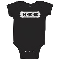 Heb Grocery Store Company Logo Vintage Grunge Look Baby One Piece