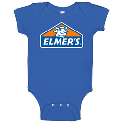 Elmer's Glue Logo Halloween Costume Baby One Piece