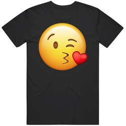 Blowing A Kiss Emoji Face Group Halloween Costume T Shirt
