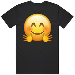 Hugging Hands Emoji Face Group Halloween Costume T Shirt