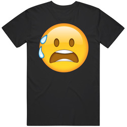 Scared Face Emoji Group Halloween Costume T Shirt
