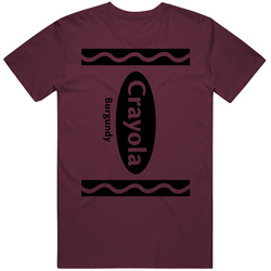 Crayola Burgundy Crayon Funny Halloween Costume T Shirt