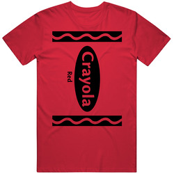 Crayola Red Crayon Funny Halloween Costume T Shirt