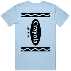 Crayola Light Blue Crayon Funny Halloween Costume T Shirt