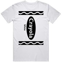 Crayola White Crayon Funny Halloween Costume T Shirt