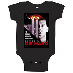 Die Hard Adventure Retro Classic Movie  Fan Baby One Piece