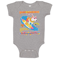 Spuds Mackenzie Bud Light The Orginal Party Animal Baby One Piece