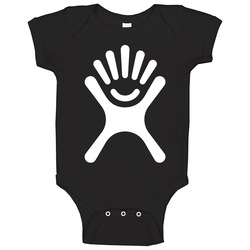 Black Hydro Flask Bottle Halloween Costume Baby One Piece