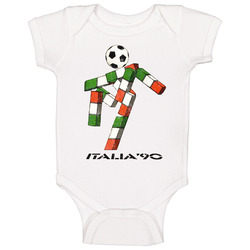 Italy 1990 90 Fifa World Cup Soccer Football Mascot Text Fan Worn Look