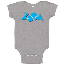 Zoom 90s Kids Tv Show Orange Baby One Piece