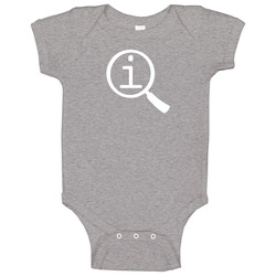 Qi 2000s Tv Show Fan Logo Baby One Piece