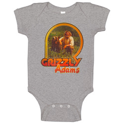 Grizzly Adams Retro Grunge Movie Baby One Piece
