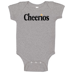 Cheerios Logo Popular Cereal Brand Food Company Fan Gift Baby One Piec Cheerios Logo Popular Cereal Brand Food Company Fan Gift Baby One Piec