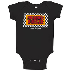 Murder Burger Davis California Cool Baby One Piece