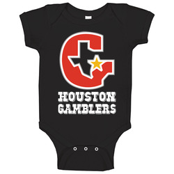 Houston Gamblers Defunct 80s Usfl Football Team Fan Baby One Piece