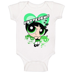 Powerpuff Girls Buttercup Retro Cartoon Tv Show Fan Baby One Piece
