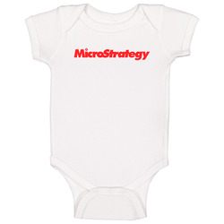 Microstrategy Incorporated Nasdaq Company Logo Employee Fan Baby One P