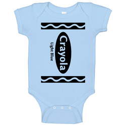 Crayola Light Blue Color Crayon Funny Halloween Group Costume Baby One