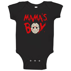 Mamas Boy Jason Halloween Movie Baby One Piece