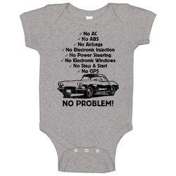 1962 Chevrolet Corvette No Problem Vintage Car Baby One Piece
