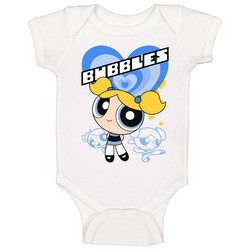 Powerpuff Girls Bubbles Retro Cartoon Tv Show Fan Baby One Piece