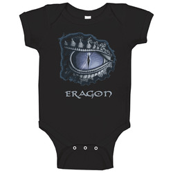 Eragon Eye Dragon Book Black Baby One Piece