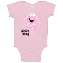 Mr Bubble Retro Brand Logo Vintage  Gift Baby One Piece