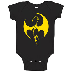 Iron Fist Yellow Logo Netflix Original Fan Baby One Piece