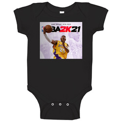 Nba 2k21 Ps4 Kobe Bryant Memorial Dedicated Game Cover Baby One Piece