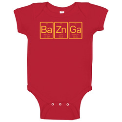 Bazinga Big Bang Theory Perodic Table Tv Show Baby One Piece