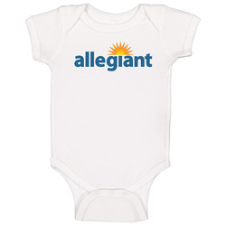 Allegiant Travel Company Nasdaq Company Logo Employee Fan Baby One Pie
