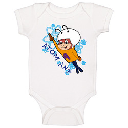Atom Ant Flying Superhero Retro 60s Cartoon Fan Baby One Piece