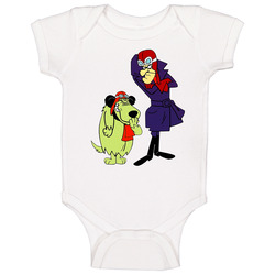 Dastardly And Muttley Retro Cartoon Baby One Piece