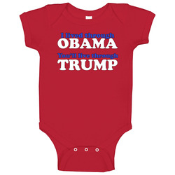 Lived Through Obama Trump Usa President Poster Controversy Baby One Pi