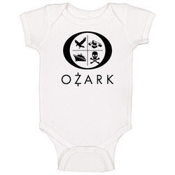 Ozark Logo Symbol Inspired Crime Drama Tv Show Cool Baby One Piece