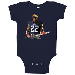 King Derrick Henry Portrait Tennessee Football Player Fan Baby One Pie
