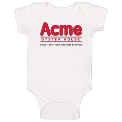 Acme Oyster House New Orleans Restaurant Logo Baby One Piece