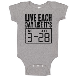 Live Each Day Like It's 3-28 New England Atlanta Football Superbo