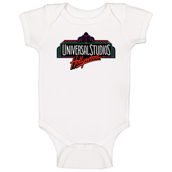 Universal Studios Hollywood Theme Park Sign Baby One Piece
