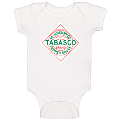 Tabasco Hot Sauce Logo Baby One Piece