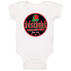 Portland Rosebuds Negro Baseball League Team Retro Baby One Piece