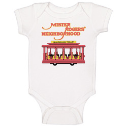 Mister Roger's Neighborhood Trolley 70s 80s Kids Tv Show Baby One