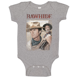 Rawhide Retro 50s Tv Show Poster Vintage Unisex Baby One Piece