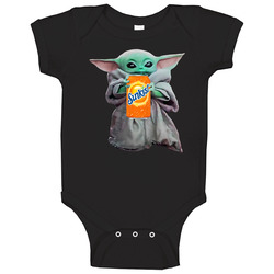 Baby Yoda The Child Mandalorian Sunkist Soda Pop Drink Baby One Piece