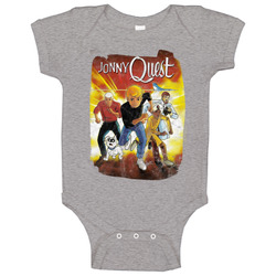 Jonny Quest 60s Tv Series Show Worn Look Vintage Unisex Baby One Piece