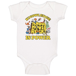 School House Rock Knowledge Is Power Baby One Piece