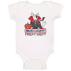 Bud Light Fright Night Halloween Spuds Mackenzie Baby One Piece